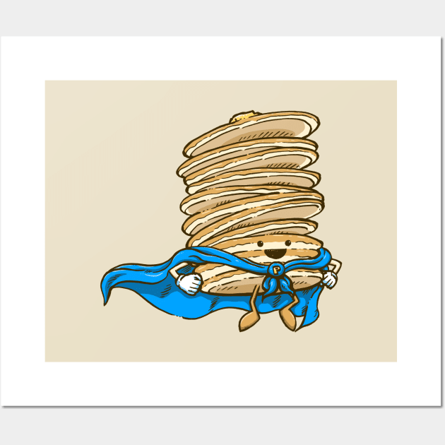 Captain Pancake Descends Wall Art by nickv47